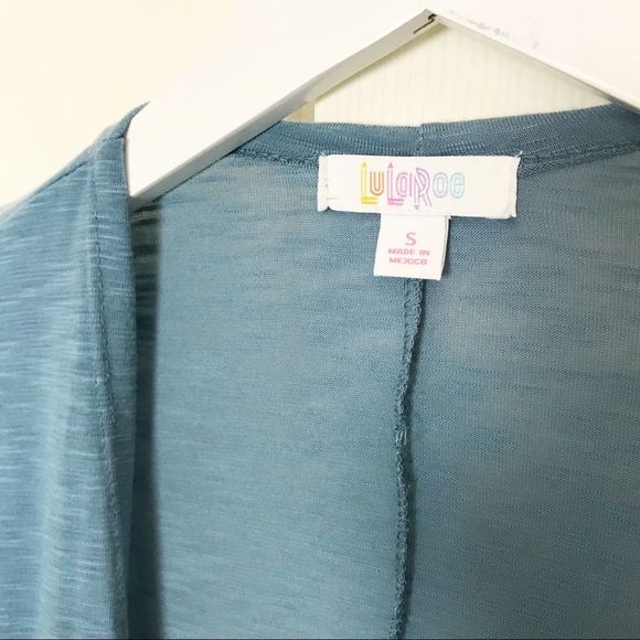 LulaRoe Sarah Cardigan Heather Blue NWT - Picture 5 of 7